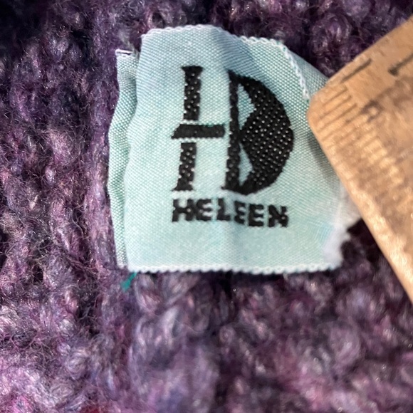 Vintage Cozy Purple Knit Headband - Picture 2 of 8